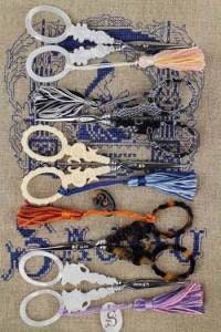 MAISON SAJOU SCISSORS  4" Tartan Embroidery Scissors  Handmade in France  Scottish Mauchline Spirit  Kingsland Needle Art