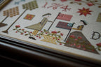 PLUM STREET SAMPLERS "My Dearest Friend"  Counted Cross Stitch Pattern  Chart, Americana, John & Abigail Adams, 1764, Paper Pattern