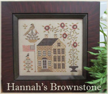 The SCARLETT HOUSE "Hannah's Brownstone"  Counted Cross Stitch Pattern  Chart, Pattern Only