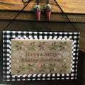 The SCARLETT HOUSE "Berry Merry Christmas"  Counted Cross Stitch Pattern  chart, Strawberries, Pattern Only