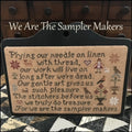 THE SCARLETT HOUSE "We Are The Sampler Makers" Counted Cross Stitch Pattern, Chart, Sampler, Pattern Only