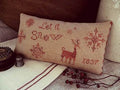 THREADWORK PRIMITIVES  "Let It Snow"  Counted Cross Stitch Pattern  Chart  Winter  Primitive  Pattern Only