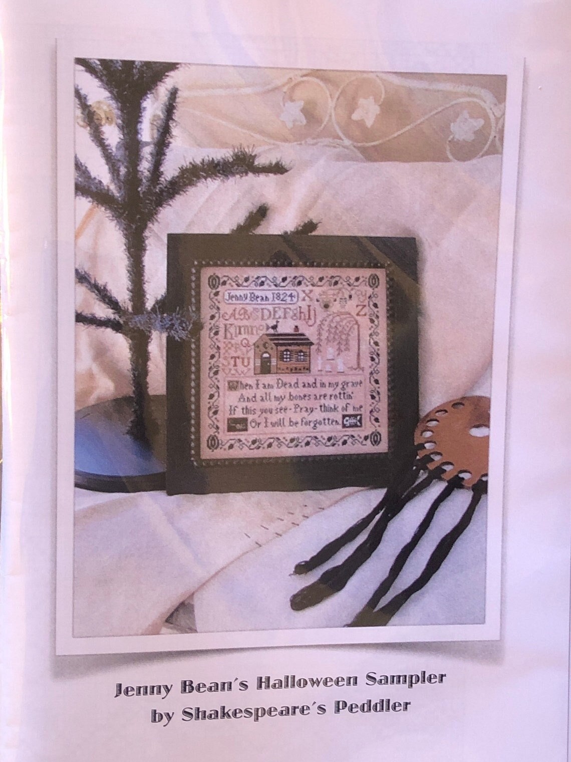 SHAKESPEARE'S PEDDLER "Jenny Bean's Halloween Sampler" Counted Cross Stitch Pattern, Chart, Pattern Only