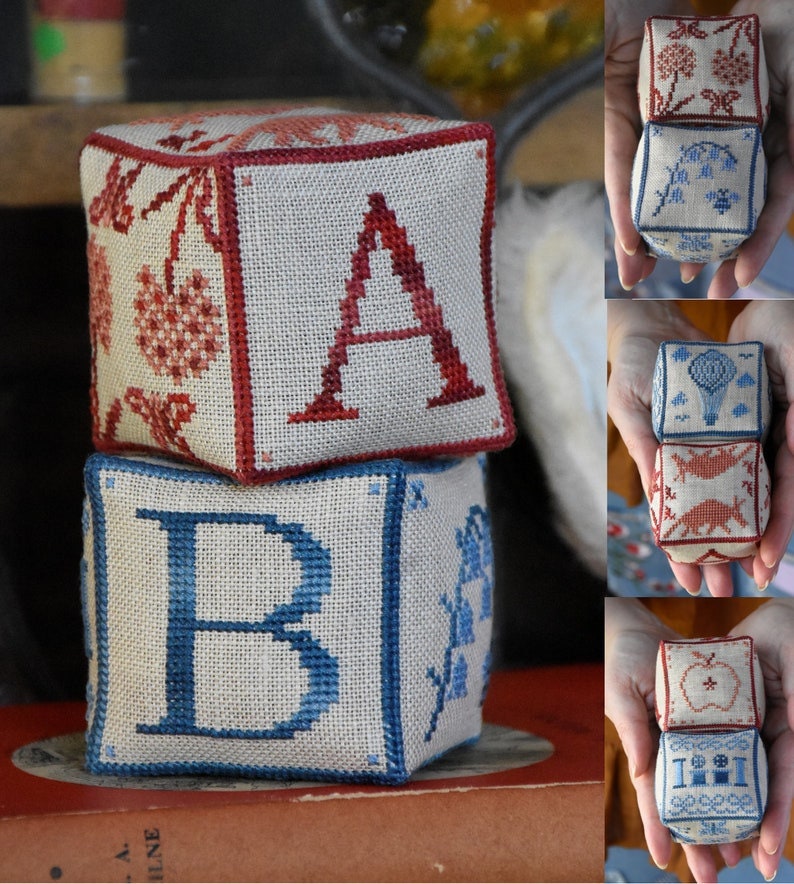 MOJO STITCHES  "A is for Aardvark; B is for Balloon"  Counted Cross Stitch Pattern plus CGT Threads  Fall Needlework Expo 2021