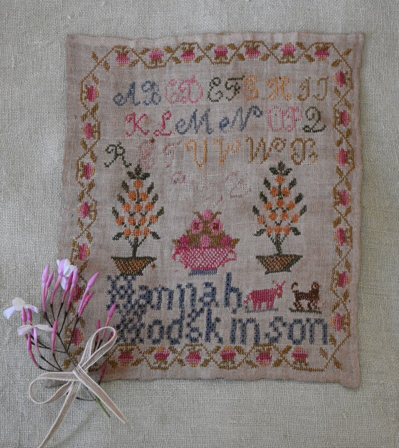 PDF INSTANT DOWNLOAD  "Another Spring & Hannah Hodgkinson Sampler"  by Mojo Stitches  Cross Stitch Pattern  Pattern Only