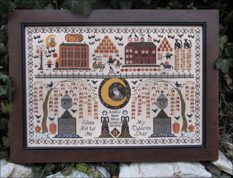 Autumn on lazy Bear Mountain / Kathy Barrick / cross stitch chart / counted cross stitch pattern / pattern only
