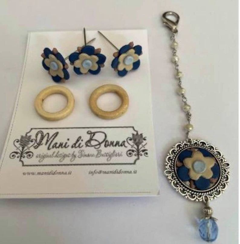 MANI Di DONNA "Blue Peacocks Sewing Set" Counted Cross Stitch Pattern, Chart, Fall Needlework Expo 2021, Pattern ONLY
