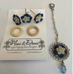 MANI Di DONNA "Blue Peacocks Sewing Set" Counted Cross Stitch Pattern, Chart, Fall Needlework Expo 2021, Pattern ONLY
