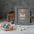PDF INSTANT DOWNLOAD  Blue Bird Needleworks  "Easter Hen"  Counted Cross Stitch Pattern  Spring  Pattern Only