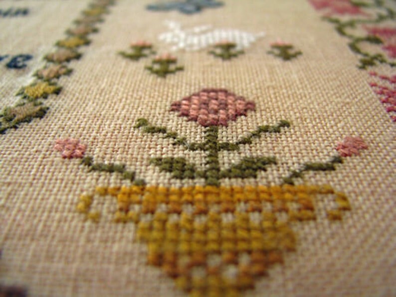 PLUM STREET SAMPLERS "A Sweeter Love" Counted Cross Stitch Pattern, Sampler, Saying, Wedding, Anniversary, Pattern Only