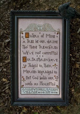 PLUM STREET SAMPLERs "Salem Sisters III"  Counted Cross Stitch Pattern  Salem Village, Gallow's Hill, Paper Pattern