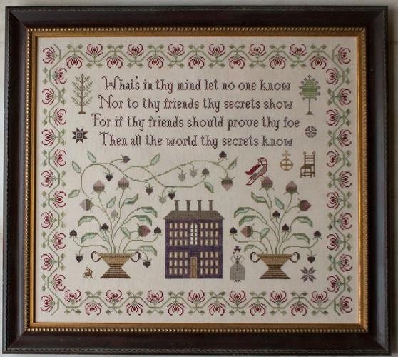 Plum Street Samplers "On Prudence" Counted Cross Stitch Pattern, Chart, Fall, Autumn, Pattern Only