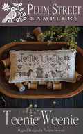 PLUM STREET SAMPLERS "Teenie Weenie"  Counted Cross Stitch Pattern  Chart, Doxie Series, Paper Pattern