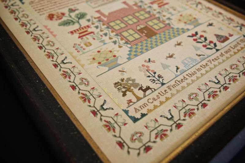 Hands Across The Sea Samplers "Ann Castle 1811" Counted Cross Stitch Pattern, Reproduction English Sampler, Pattern Only