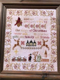 TWIN PEAK PRIMITIVES "Holy Night at Haxby Abbey" Counted Cross Stitch Pattern, Christmas, Sampler, Pattern Only
