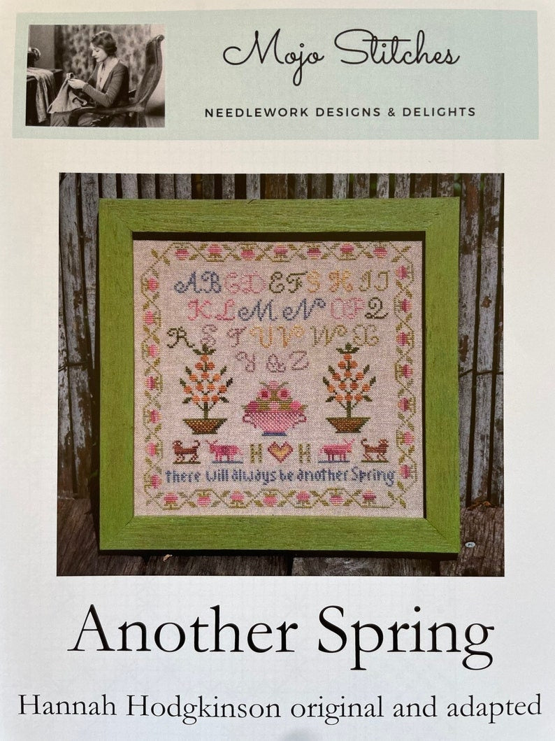 PDF INSTANT DOWNLOAD  "Another Spring & Hannah Hodgkinson Sampler"  by Mojo Stitches  Cross Stitch Pattern  Pattern Only