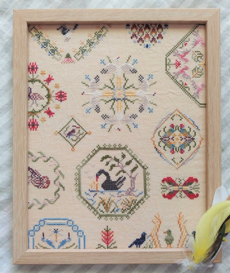 MOJO STITCHES  "Take Wing: Bushland Quaker 2"  Series  Counted Cross Stitch Pattern  Australian Birds  Pattern Only