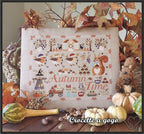 Crocette A Gogo    "Autumn Time"  Counted Cross Stitch Pattern  Fall, Scarecrow, Pumpkins, Squirrel, Paper Pattern