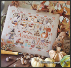 Crocette A Gogo    "Autumn Time"  Counted Cross Stitch Pattern  Fall, Scarecrow, Pumpkins, Squirrel, Paper Pattern