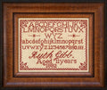 Hands Across the Sea Samplers "Ruth Gibb 1882" Counted Cross Stitch Pattern, A Reproduction Sampler, Printed Booklet, Chart, Pattern Only