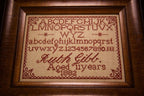 Hands Across the Sea Samplers "Ruth Gibb 1882" Counted Cross Stitch Pattern, A Reproduction Sampler, Printed Booklet, Chart, Pattern Only