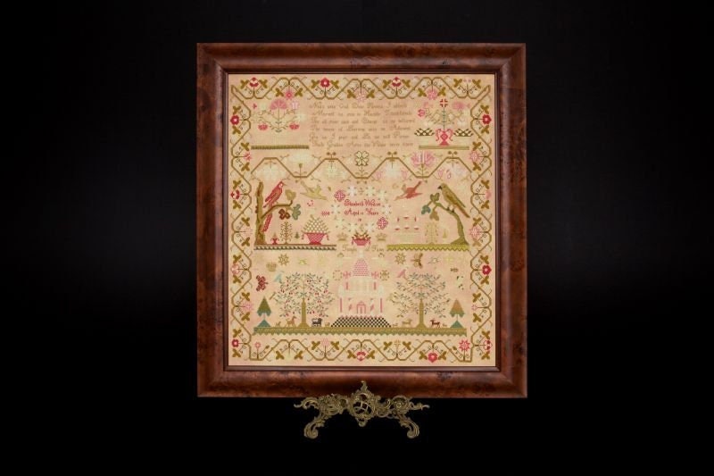Hands Across The Sea Samplers "Elizabeth Weston, circa 1830" Counted Cross Stitch Pattern, English Reproduction Sampler, Paper Pattern