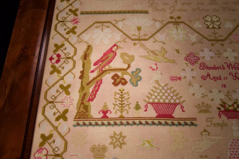 Hands Across The Sea Samplers "Elizabeth Weston, circa 1830" Counted Cross Stitch Pattern, English Reproduction Sampler, Paper Pattern