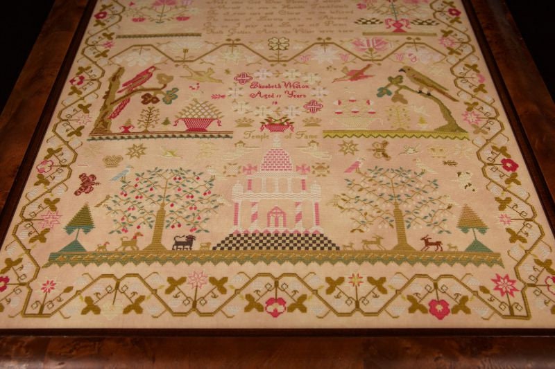 Hands Across The Sea Samplers "Elizabeth Weston, circa 1830" Counted Cross Stitch Pattern, English Reproduction Sampler, Paper Pattern