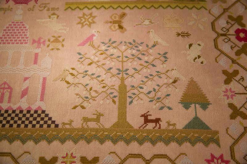Hands Across The Sea Samplers "Elizabeth Weston, circa 1830" Counted Cross Stitch Pattern, English Reproduction Sampler, Paper Pattern