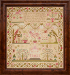Hands Across The Sea Samplers "Elizabeth Weston, circa 1830" Counted Cross Stitch Pattern, English Reproduction Sampler, Paper Pattern