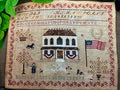 STACY NASH DESIGNS "Summer at Hollyberry Farm Sampler" Counted Cross Stitch Pattern, Sampler,  Alphabet, American Flag, Pattern Only