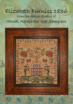 Hands Across the Sea Samplers "Elizabeth Furniss 1836" Counted Cross Stitch Pattern, Sampler, Chart, Pattern Only