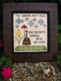 PLUM STREET SAMPLERS "Heaven Gave Rain"  Counted Cross Stitch Pattern  Chart, Pattern Only