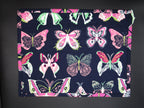 Cross Stitch Needlework PROJECT BAG  Clear Vinyl Front  Quilted  Art Gallery Fabrics - Floralia Collection  Kingsland Needle Art