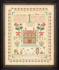 Hands Across The Sea Samplers "Ann Castle 1811" Counted Cross Stitch Pattern, Reproduction English Sampler, Pattern Only