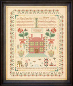 Hands Across The Sea Samplers "Ann Castle 1811" Counted Cross Stitch Pattern, Reproduction English Sampler, Pattern Only