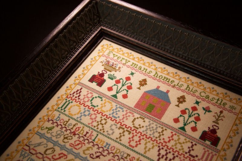 Hands Across the Sea Samplers "Mary G Ramage 1891" Counted Cross Stitch Pattern, A Scottish temperance sampler, Chart, Pattern Only