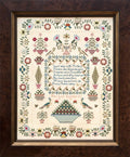 Hands Across the Sea Samplers "Mary Lock 1832" Counted Cross Stitch Pattern, An English Reproduction Sampler, Chart, Pattern Only
