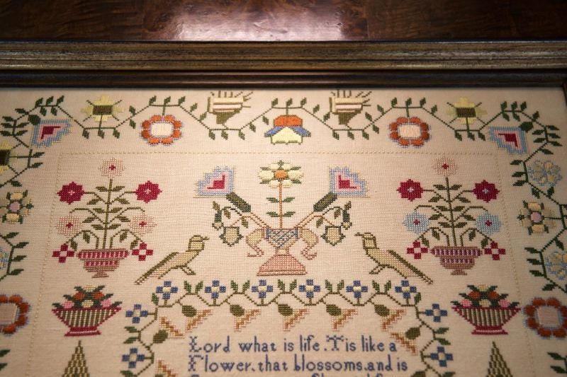Hands Across the Sea Samplers "Mary Lock 1832" Counted Cross Stitch Pattern, An English Reproduction Sampler, Chart, Pattern Only