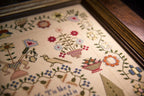 Hands Across the Sea Samplers "Mary Lock 1832" Counted Cross Stitch Pattern, An English Reproduction Sampler, Chart, Pattern Only
