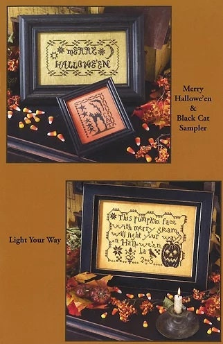 TRIX Or TREAT by Blackbird Designs  Re-Release  In Stock  Counted Cross Stitch Pattern  Halloween, Autumn, Leaflet Chart Paper Pattern