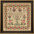 Hands Across The Sea Samplers "Jane Jackson c. 1820~40" Counted Cross Stitch Pattern, Booklet, Reproduction English Sampler, Pattern Only
