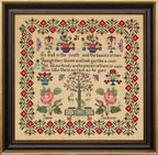 Hands Across The Sea Samplers "Jane Jackson c. 1820~40" Counted Cross Stitch Pattern, Booklet, Reproduction English Sampler, Pattern Only