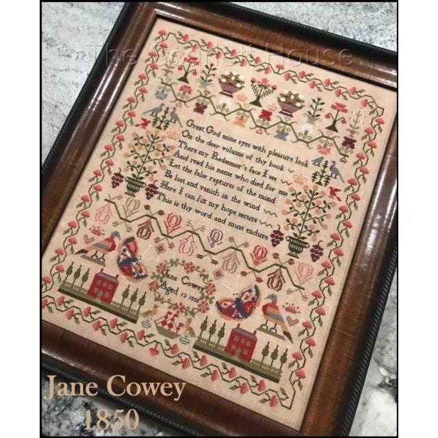 THE SCARLETT HOUSE "Jane Cowey 1850" Counted Cross Stitch Pattern/Chart, Sampler, Nashville Release 2020