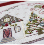 A Christmas Night Embroidery Kit by Un Chat dans L'aiguille, Made in France