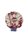MAISON SAJOU Fabric Pin Cushion ~ Toile de Jouy bordeaux fabric Pincushion, hand made in France