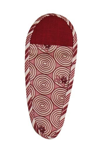 SAJOU Scissor Case Bordeaux Travaux - Medium - matt Coated Cotton, Made in France