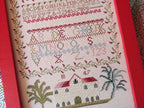 MOJO STITCHES "Sarah Handley 1847", Counted Cross Stitch Pattern, Antique Reproduction Sampler, Fall Needlework Expo 2021, Pattern Only