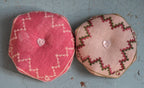 MOJO STITCHES "Wild Rose Biscornu", Counted Cross Stitch Pattern, Fancy Pincushion, Charts, Pattern Only