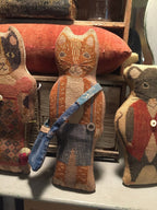 STACY NASH PRIMITIVES "Animal Crackers Series - Theodore"  Counted Cross Stitch Pattern, Chart, Cat, Pattern Only